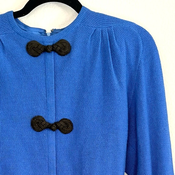 Ciao Vintage Wool Dress Royal Blue Sz 12 - Picture 1 of 8